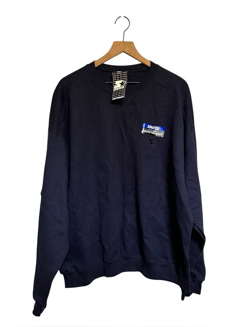 Starter Navy Heavyweight Crewneck Sweatshirt - Men NWT size XL